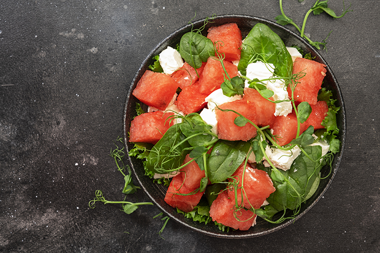 Ensalada griega de sandia