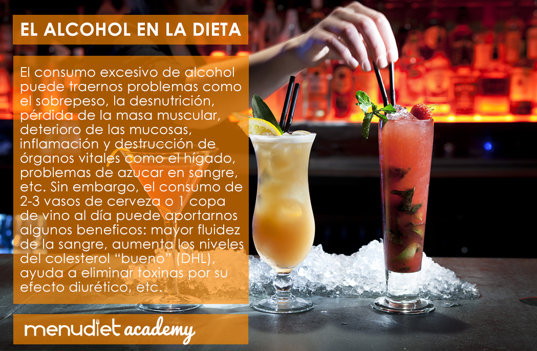 El alcohol en la dieta #menudietacademy