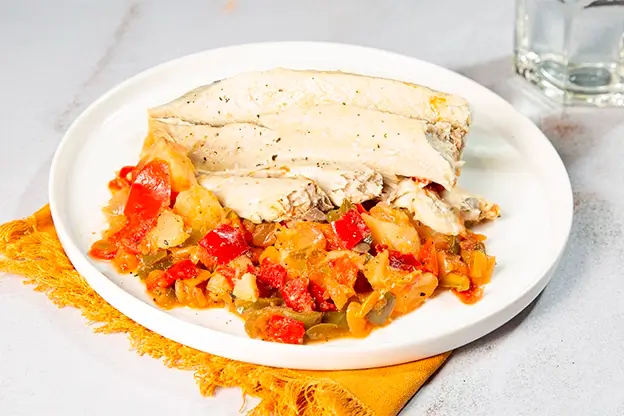 Caballa al horno con patata... a domicilio