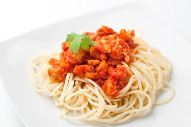 Espaguetis a la boloñesa a domicilio