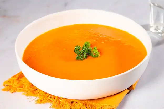 Salmorejo de zanahoria a domicilio