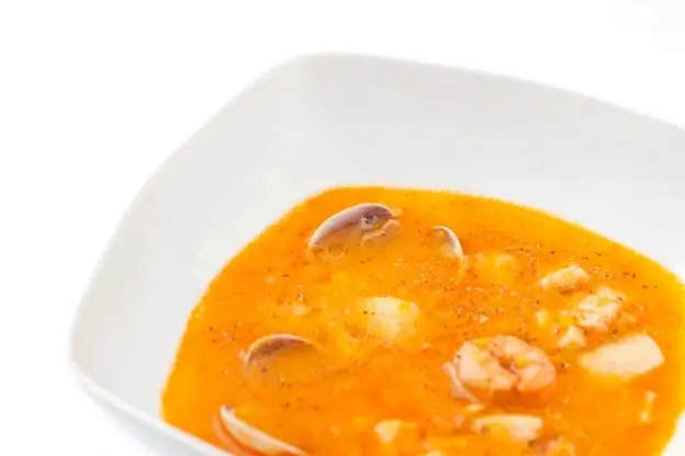 Sopa de marisco a domicilio