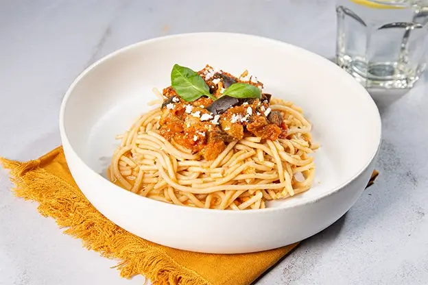 Spaghetti alla norma a domicilio