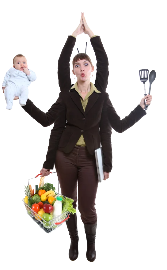 Persona sin tiempo para cocinar
